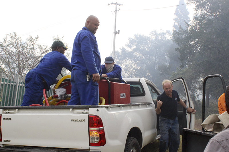 Kingswood College dispatched staff and water to hotspots.