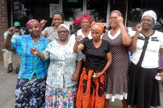 Pensioners make their public submission in Parliament today